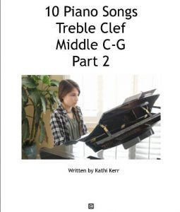 10 piano songs in treble clef C-G part 2