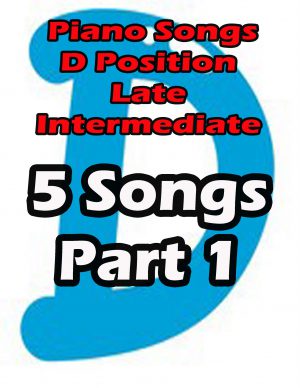 Piano Songs Sheet Music Late Intermediate